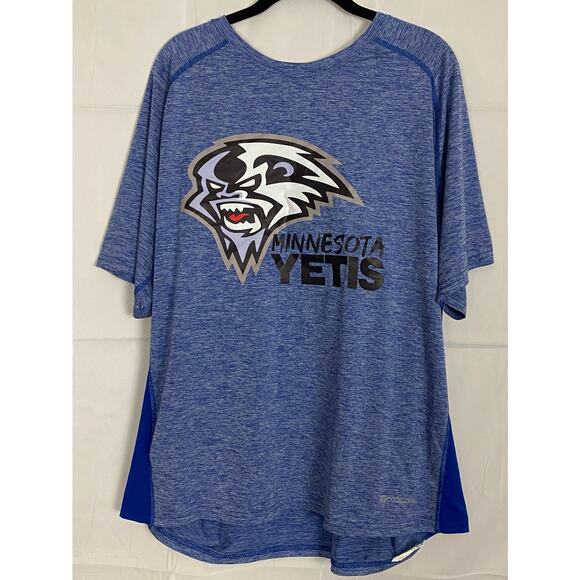 Minnesota Yetis Holloway Coolcore Blue Performance T-Shirt XL Sportswear - Picture 1 of 9